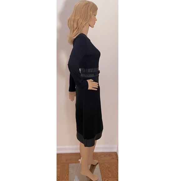 FENDI Bodycon Dress. Black. Removable Belt. Sz 40 or US 4 - Picture 2 of 10
